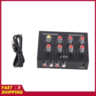 7 Band Sound Equalizer 12dB High Bass 7 Band Car Sound Equalizer Adjustment Dual Channel Digital Equ