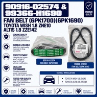 FAN BELT (6PK1700)(6PK1690) TOYOTA WISH 1.8 ZNE10 ALTIS 1.8 ZZE142 (MITSUBOSHI) (TOYOTA A GRADE) 909
