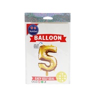 Balloon Number 5 Gold 16"