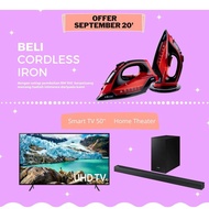 🔥4K TV TO WIN🔥🔥[READY STOCK MALAYSIA]🔥 CORDLESS STEAM IRON VIRAL.SHIP IN 48HOUR