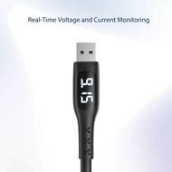 ❗照價再八折/再送運費❗全新貨品、UMIDIGI Uline USB C 型數據線帶 LED 顯示定時器自動關機適用於 UMIDIGI (1.2米長)小米華為三星智能手機快速充電、附實物圖片