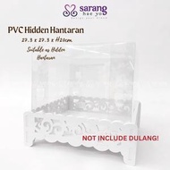 PVC Hidden Hantaran Decor Square Transparent Wedding Cake Hidden Box Cake Box
