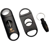 Cuban ciga cutter Portable Nightshade V-cut round ciga drill punch Ciga clipper three-piece set