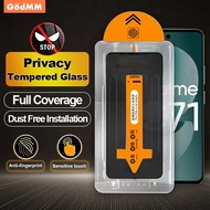 For Realme C71 Privacy Full Coverage Tempered Glass For Realme C73 C71 GT 7T 7 Neo 7 Turbo Narzo 80 