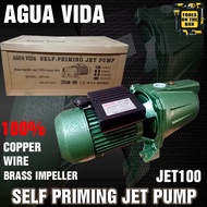 Agua Vida Jetmatic Water Pump 1 HP Copper Winding Brass Impeller Self Priming