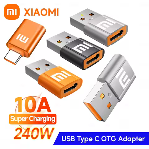 10A OTG USB Type C Female To USB A Male Adapter 240W Converter Adaptador For Xiaomi 13 12 Pro Samsun
