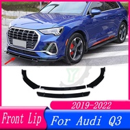 Car Accessories Front Bumper Lip Spoiler Splitter Diffuser Detachable Body Kit Cover Guard For Audi 