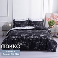 MAKKO High Quality Fitted Bedsheet with Pillow and Bolster Case