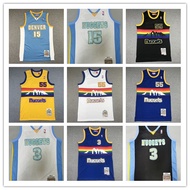 Embroidered Basketball Jersey Nuggets Retro version Jersey Anthony Iverson Mutombo