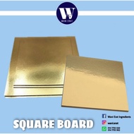 CAKE BOARD SQUARE 6" / SQUARE CAKE BOARD 6" / PAPAN KEK SEGIEMPAT 6"