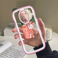 (Wave Case) For Xiaomi Redmi 5 Plus 5A 4X Casing Cartoon Coke Cover Shockproof Silicone Phone Softca