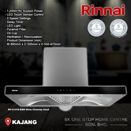 (FREE Ship) RINNAI RH-C1319-SSW 90CM CHIMNEY HOOD 1200m3/hr Suction Power