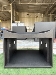 แร็คไม้ขนาด 6U ลึก24นิ้ว (แร็คเปล่า) มีช่องใส่มิกซ์ด้านบน ไม้อัดแท้15มิล เกรดAAAงานกัดด้วยเครื่อง CN