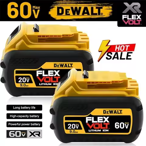 Genuine DEWALT Battery 60V 9Ah Flexvolt battery 20V 6Ah 5Ah 2Ah DCB200 DCB184 DCB609 DCB206 For Dewa