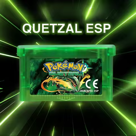 ESP Version Pokemon Quetzal GBA Game Cartridge Video Game Console Card Rom Hack Spanish Language