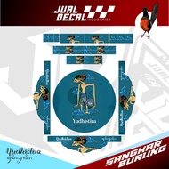 Stiker Decal Sangkar Murai WAYANG BIMA GATOTKACA NAKULA SADEWA YUDHISTIRA Tebok Setiker Kandang Vaia