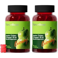 NEWELLME Sugar Apple Cider Vinegar untuk Metaboli 1000mg ACV dengan The Mother & B12 untuk,, 120 uni