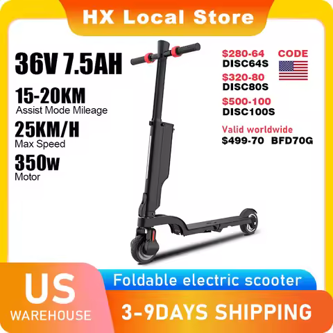 HX X6 electric scooter e scooters 350W 25KM/H Foldable Electric Kick Scooter ecooters 5.5 Inch APP S