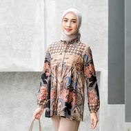 Aruna Blouse Batik Kerja Kantor Wanita