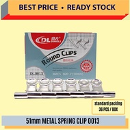 51mm METAL SPRING CLIP 0013 - 36'S / BOX
