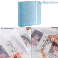 Un* 40 Pocket Photo Album 3Inch Photo Card Organiser With 3 Rings PP Binder Cover
