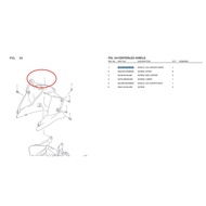 SUZUKI SHOGUN RR CENTER LEG SHIELD COVER (48131B16H00) BLACK