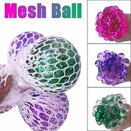 OSAYES Stress Relief Toy, Squishy Mesh Ball, Grape Shaped Squeeze Ball Glowing, TPR Toy, Magic Gi...