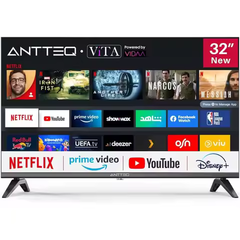 Antteq Vita Smart TV 32 Inch,(Televisions 81 cm),Dolby Audio,App Store,Share to TV,Netflix/Youtube/P