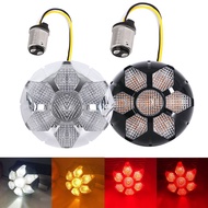 For Harley Fatty 883 1200 Sportster XL 883 1200 1157 Front LED Amber Comet Turn Signal Brake Blinker