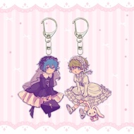 Kimigashine Anime Keychain Hiyori Sou Tsukimi Makoto Black White Twins Acrylic Key Chain Your Turn T