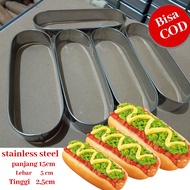 Home industri RING ROTI RING OVAL 15x5x2.5 cm 3PCS Stainless Steel