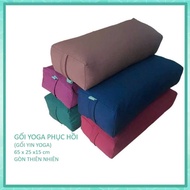 High Quality 70cm 2000G Restorative Yoga Pillow, Relaxation, Soft Velvet Rectangular Pillow, Natural