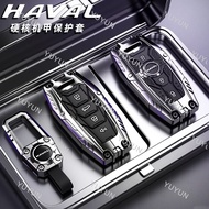 YY Metal Car Key Case Cover Keychain For Haval H6 3rd Gen H6 GT F7 Dago M6 Plus H7 Xiaolong H2 Men