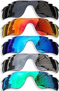 5 Pairs Anti-scratch Polarized Replacement Lenses for Oakley Radarlock Path Vented/Radarlock Path Vented Asian Fit (AF) OO9206 Sunglasses