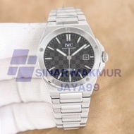 jam tangan pria iwc schaffhausen automatic silver dial black D.39mm
