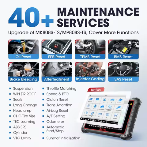 Autel MP900TS Car TPMS Diagnostic Tools MP900-TS CAN FD OBD OBD2 Full System Scanner ECU Coding Upgr