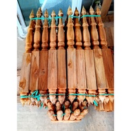 Poles Strands Of The Wind The Attached To The Back Made Of (Real Teak Wood) Size 3 × 3 Inches Length