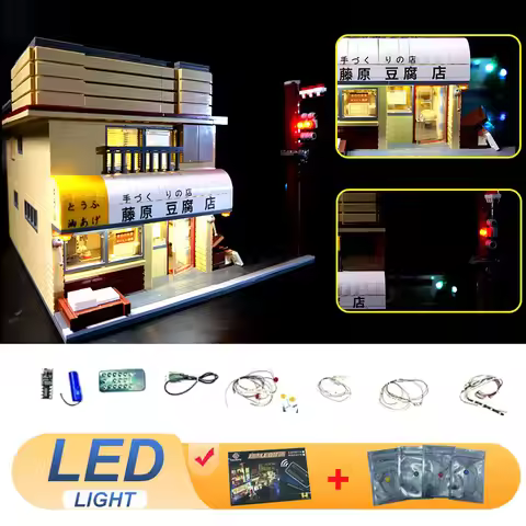 LED Light Kit For LEGO C61031 Initial D Fujiwara Takukai Tofu Shop DIY Gift (Not Include Building Bl
