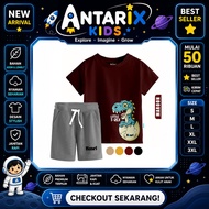 Boys' Clothing Sets Boys' T-Shirt Sets 1 2 3 4 5 6 7 8 9 10 11 12 Years Maroon T-Rex