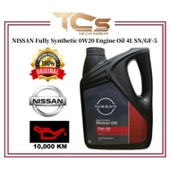 NISSAN Fully Synthetic 0W20 Engine Oil 4L SP/GF-6