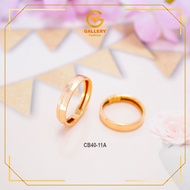 GENUINE GOLD BANGKOK RING 300/6KARAT (6K) AND 375/8KARAT (8K) CODE CB4011A SIMPLE ELEGANT CRYSTAL MO