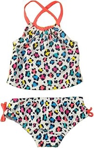 Osh Kosh B'Gosh Baby Girls Animal Print 2pc Tankini Swimsuit Set (12M)