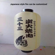Japanese Restaurant Decoration Advertising Long Round Lanterns Customized Japanese Restaurant Decora