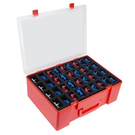 Brappo Minature Figurine Carrying Box With 108 Slot of Foam With Pre-Cut Grooves Compatible with War