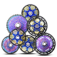 ✓ Rainbow Cassette 8/9/10/11/12 Speed 11-40/42/50T MTB Bicycle Freewheel Colorful Mountain Bik