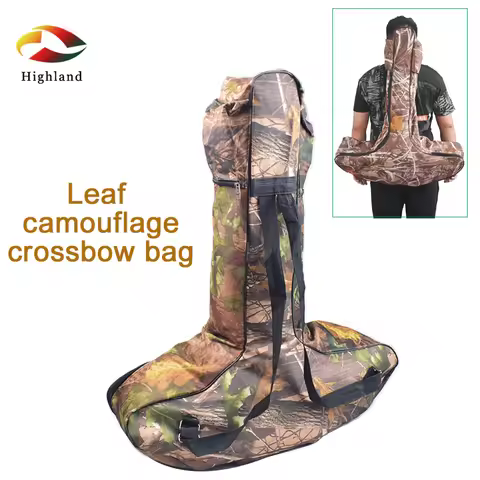 Crossbow Storage Bag Oxford Cloth T Shape Bow Bag Adjustable Hunting Archery Leaf Camouflage T Shape