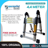 4.4 M Double Telescopic Aluminum Folding Ladder 4.4 Meters