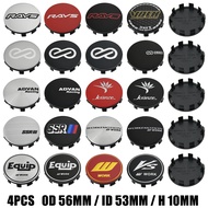 56mm Rim Cap RAYS ADVAN WORK ENKEI SSR Sticker Wheel Center Cap Wheel Cover Hub Caps