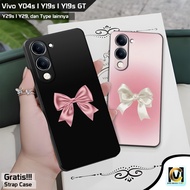 Latest Vivo Y04s / Y19s / Y19s GT / Y29 / Y29s Case 2025 Ribbon Motif | SoftCase HP Vivo Y04s | Vivo