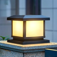 Shadow solar garden pillar light, villa garden entrance gate pillar light, outdoor waterproof wall l